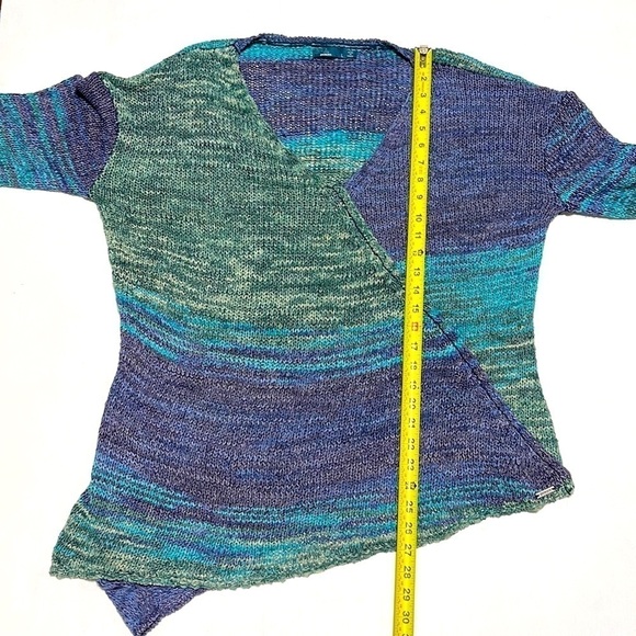 Prana Vignette Deep Balsam Blue Sweater Size L - Picture 11 of 14